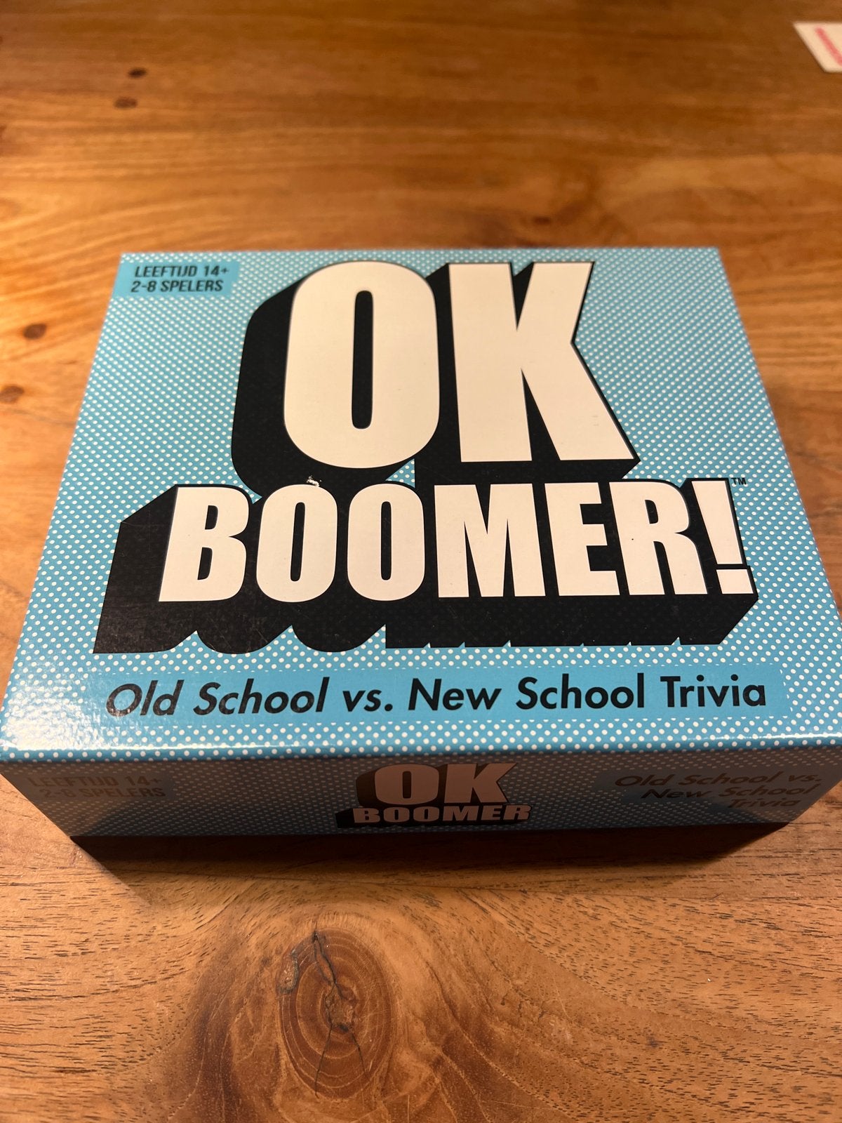 OK Boomer! Old School vs. New School Trivia spel, Drie of vier spelers, Ophalen of Verzenden, Nieuw