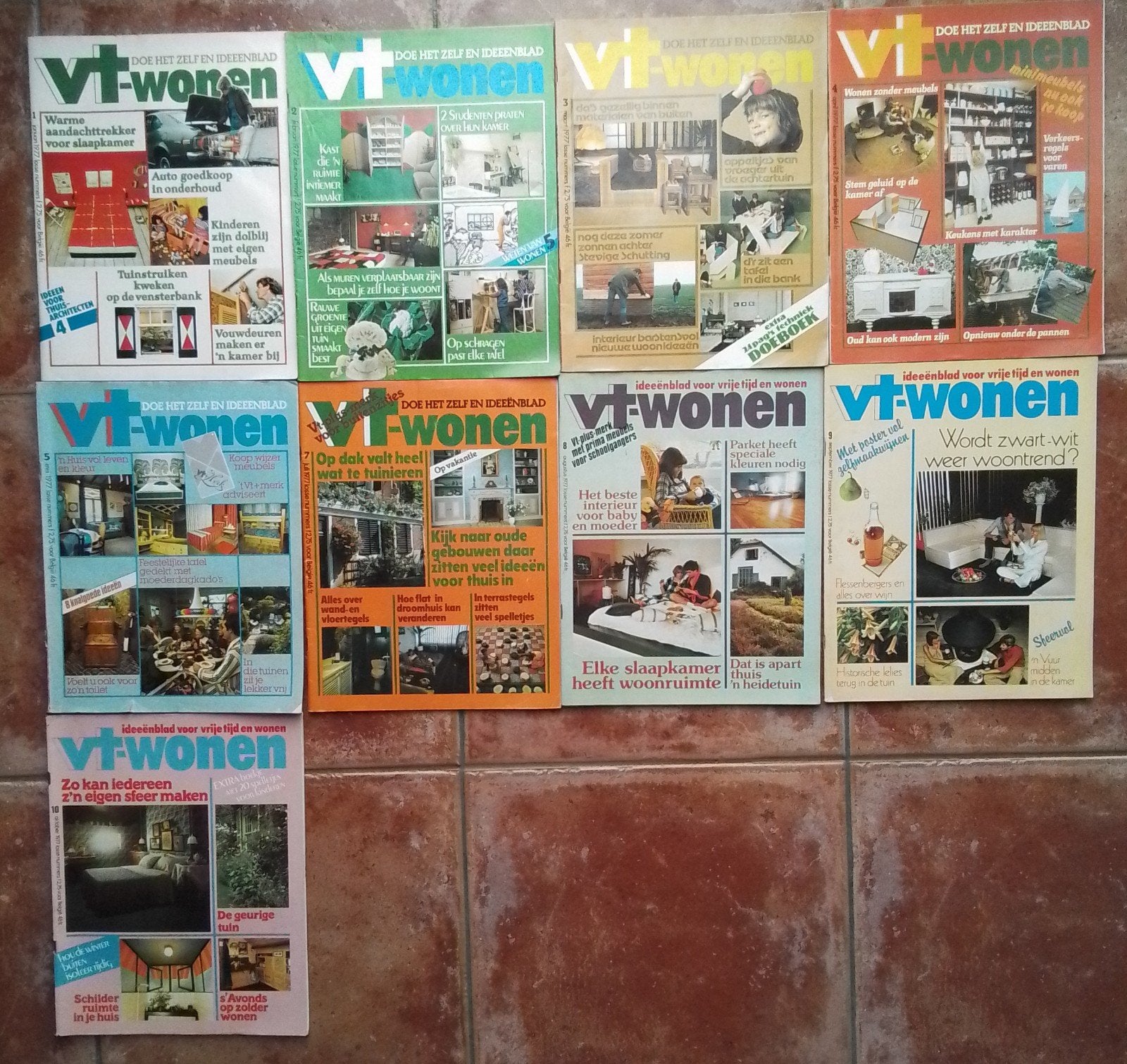 VT Wonen vintage tijdschriften 1977, Ophalen of Verzenden, Gelezen, Overige typen