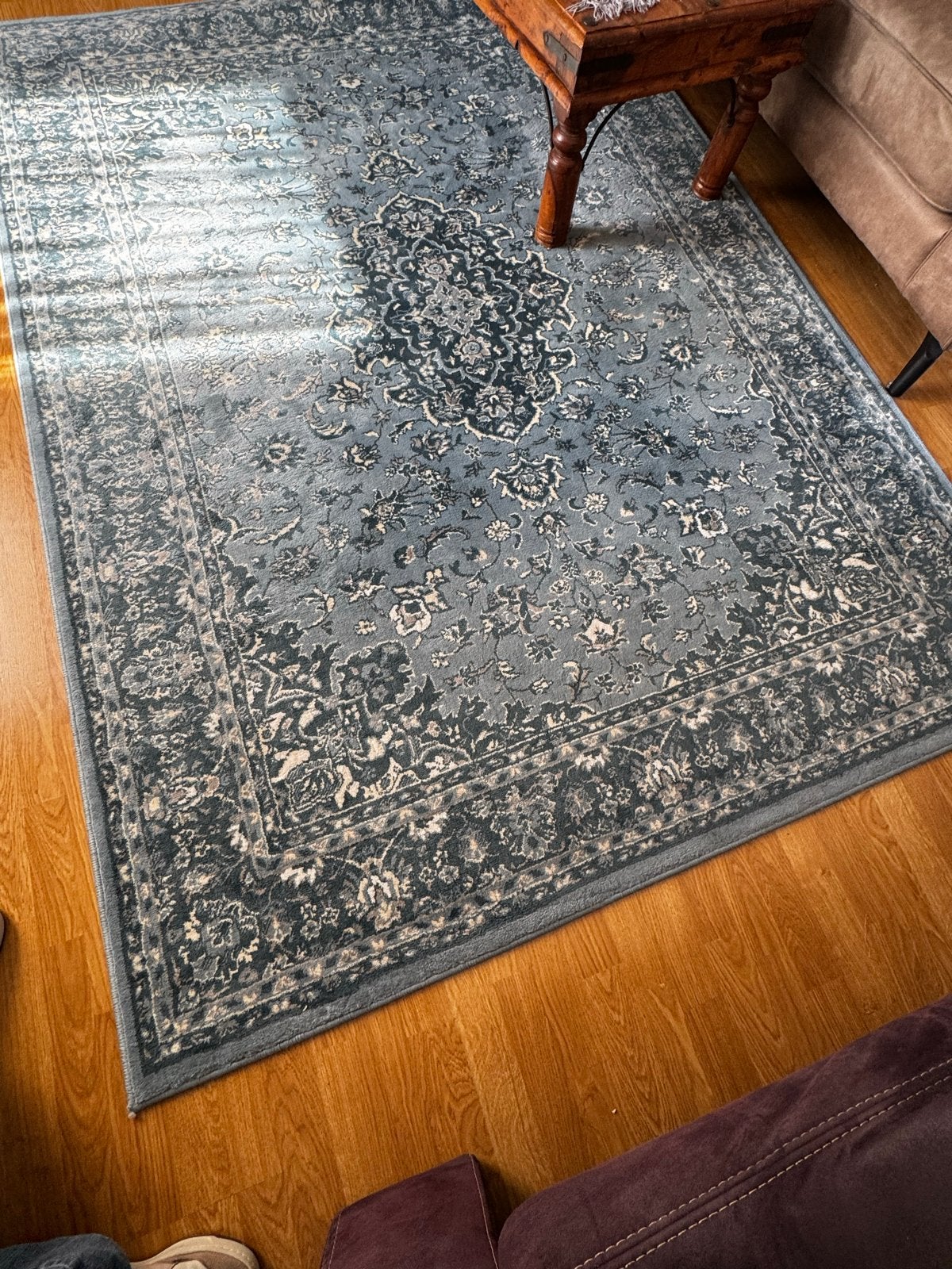 Ikea Vëdbak vloerkleed - Blauw 170x230, Huis en Inrichting, Gebruikt, 100 tot 150 cm, Blauw, Ophalen of Verzenden