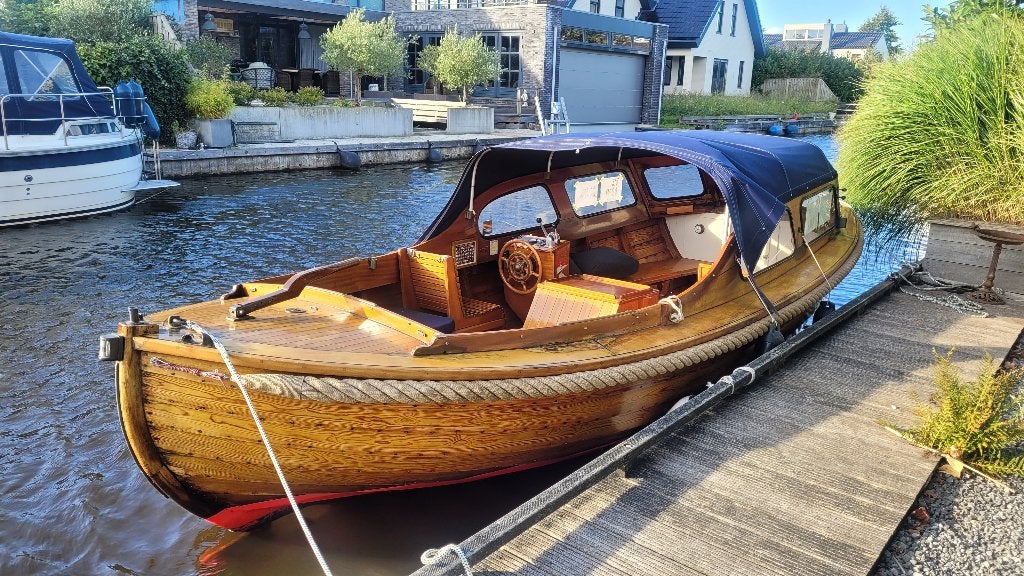 Houten (grenen) Noorse sloep Snekke, Watersport en Boten, Sloepen, Gebruikt, Binnenboordmotor, Rondzit, Diesel