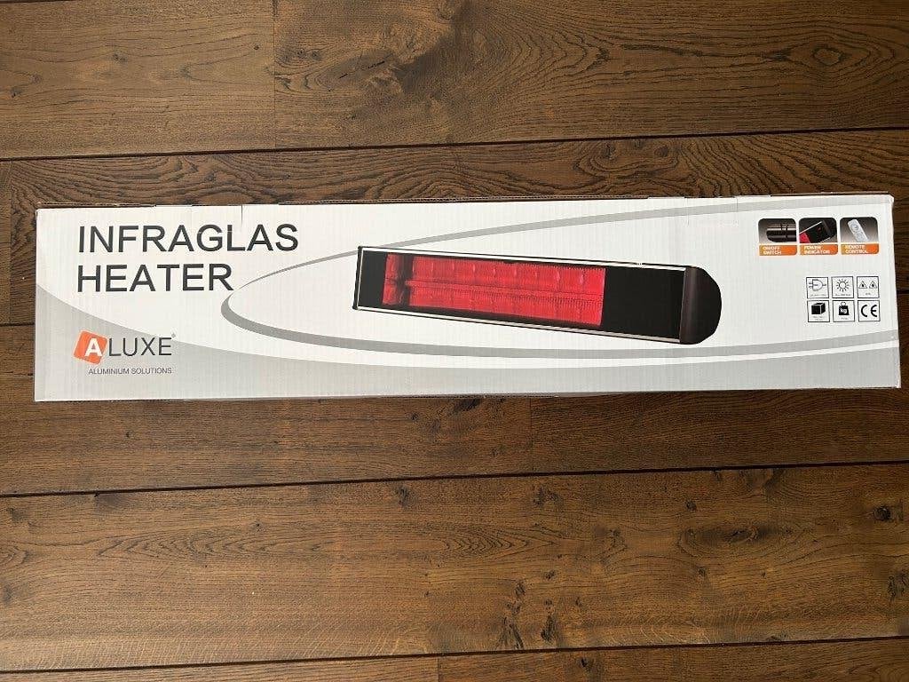 Aluxe Infrarood terras heater 2000W Bluetooth luidsprekers, Tuin en Terras, Terrasverwarmers, Ophalen of Verzenden, Nieuw, Elektrisch
