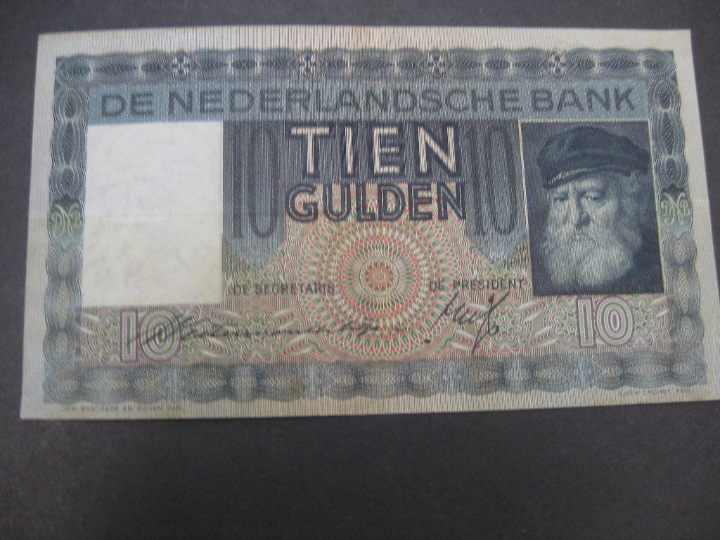 nederlands  bankbiljet, Postzegels en Munten, Bankbiljetten | Nederland, Ophalen of Verzenden, 10 gulden, Los biljet