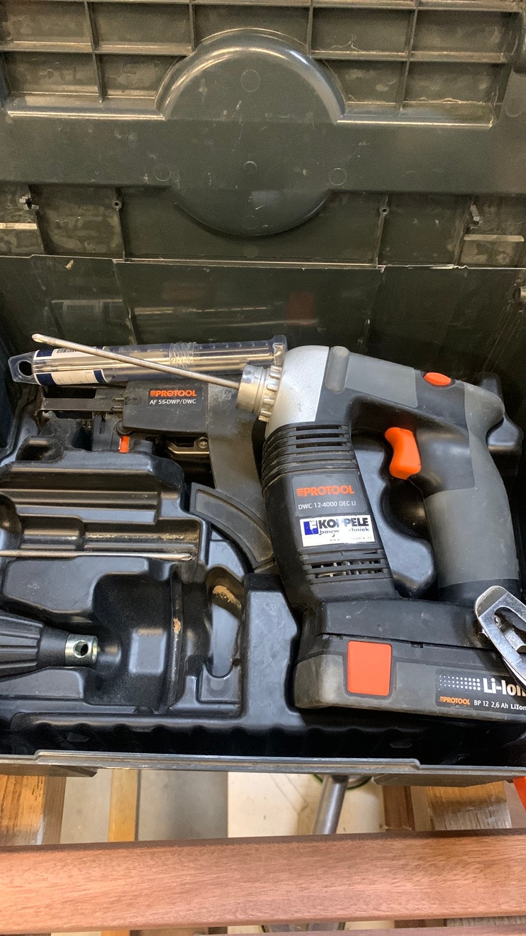 Protool/festool dwc 12-4000 dec lion set gipsschroefmachine, Doe-het-zelf en Verbouw, Gebruikt, Variabele snelheid, Ophalen of Verzenden
