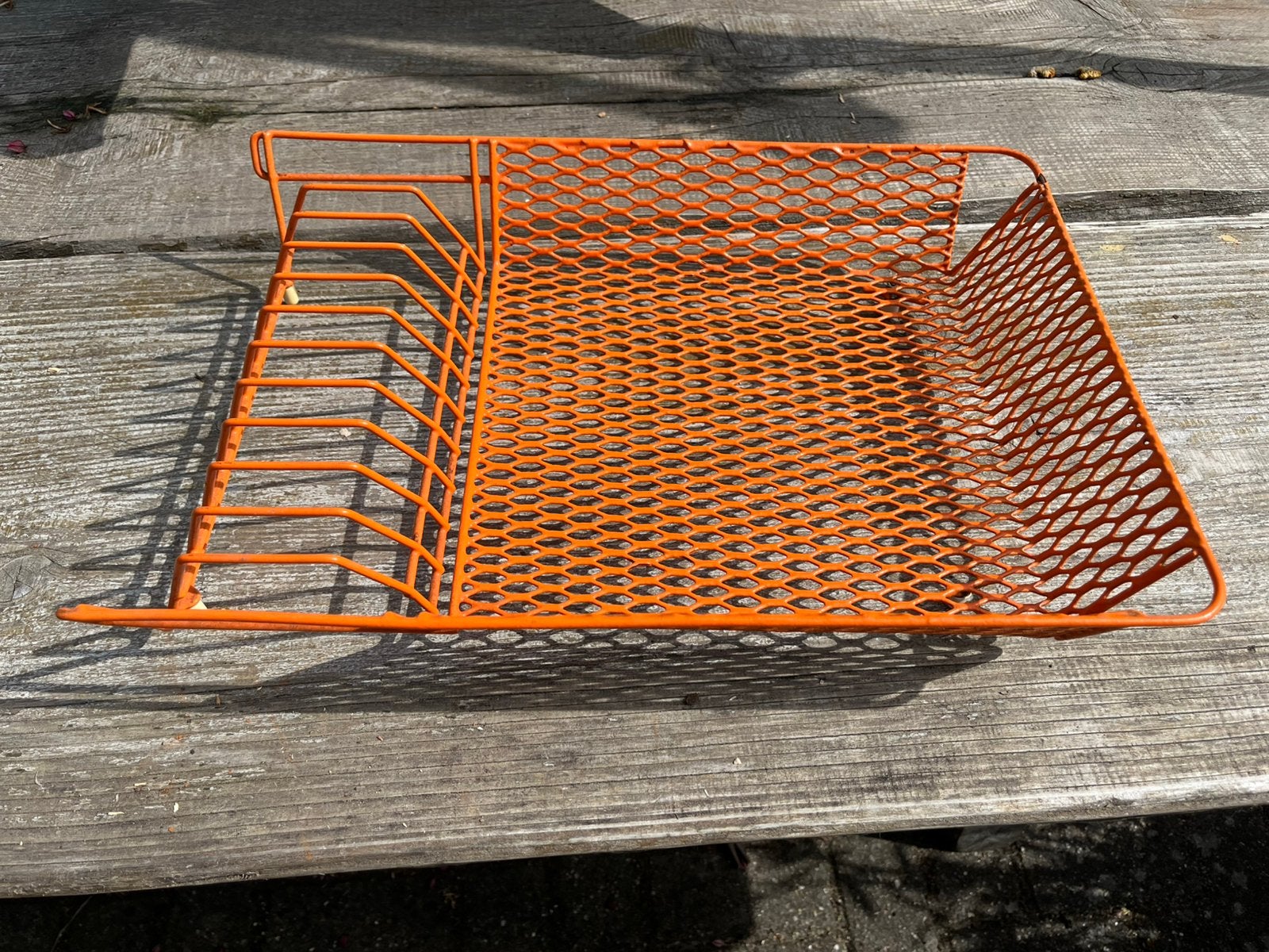Retro oranje afdruiprek vintage jaren 60-70 space age €13,50, Ophalen of Verzenden, Huis en Inrichting