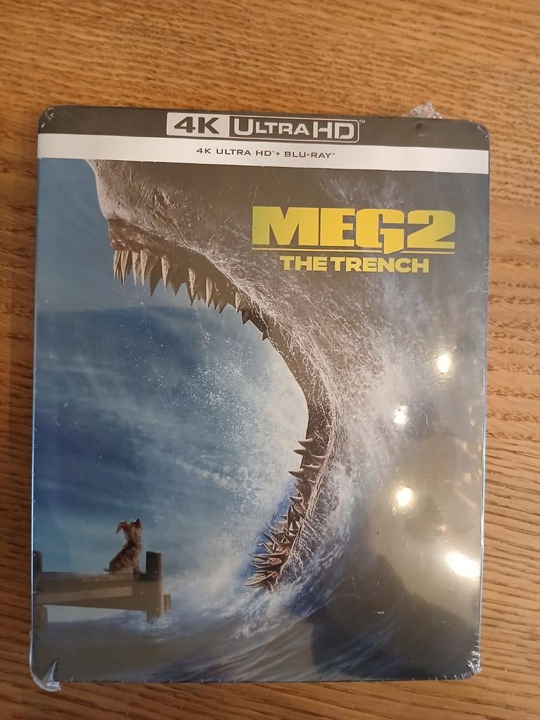 Meg 2: The Trench 4K Ultra HD Blu-ray Steelbook, Ophalen of Verzenden, Nieuw in verpakking, Actie, Boxset