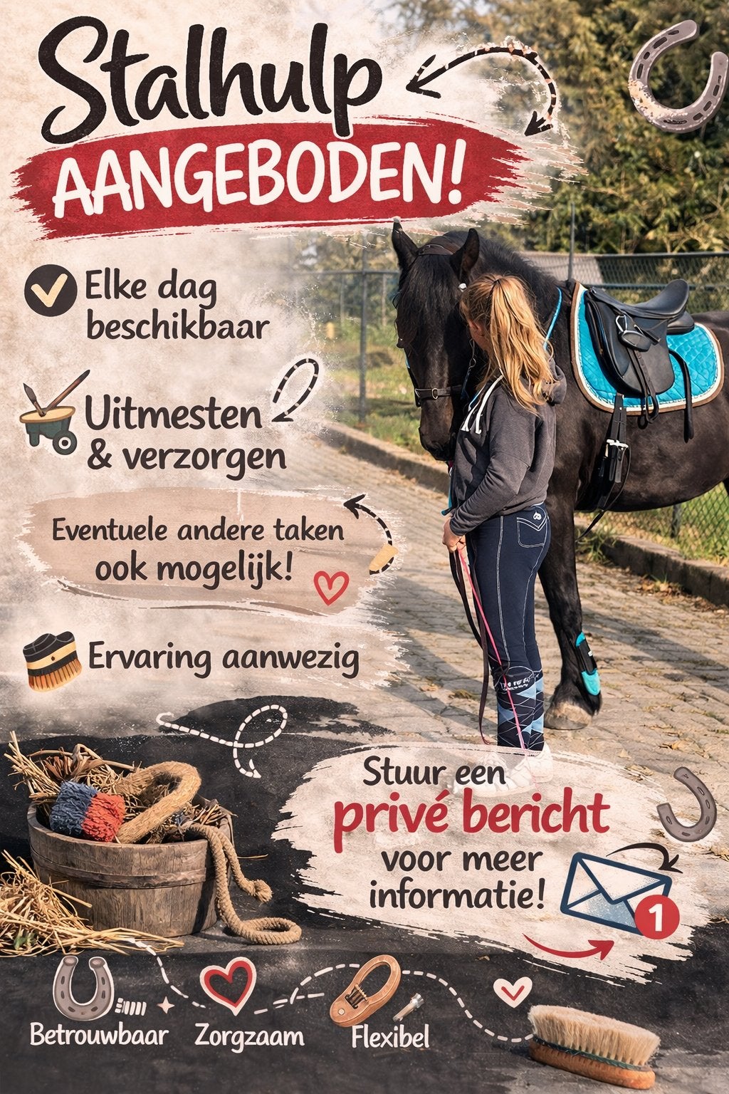 Stalhulp aangeboden, Ophalen