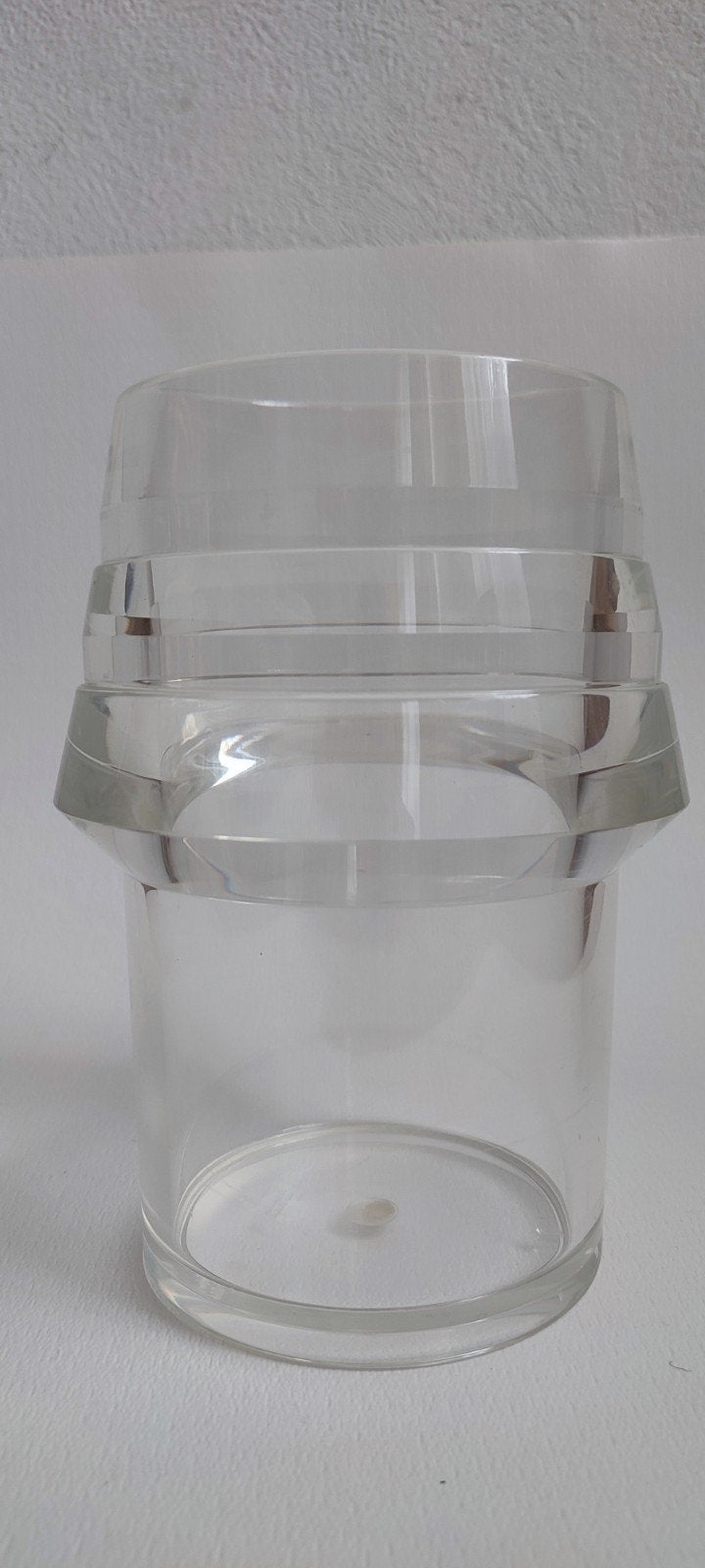 Alfio di Bella Design Wijn koeler Transparant Acrylaat Vaas, Flessenkoeler, Ophalen of Verzenden, Gebruikt, Kunststof
