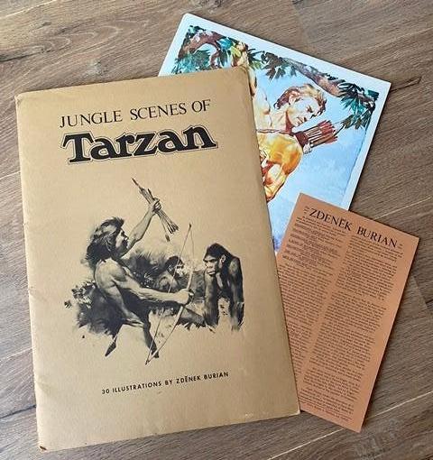 Tarzan/ Zeldzaam/ Portfolio 'Zdenek Burian' 30 platen izgst, Boeken, Stripboeken, Eén stripboek, Ophalen of Verzenden, Zo goed als nieuw