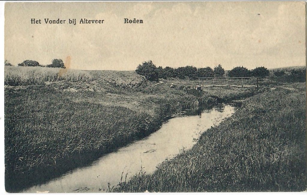 Roden - Het Vonder bij Alteveer, Verzamelen, Verzenden, 1920 tot 1940, Gelopen, Drenthe