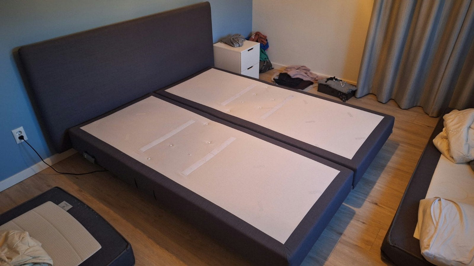 Auping Dublin Elektrische Boxspring (180x210), Ophalen, 210 cm, Tweepersoons, Zo goed als nieuw