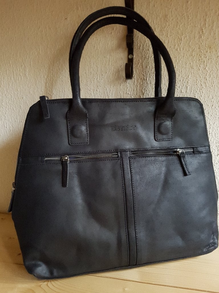 DSTRCT Fletcher Street dames hand-/schouder tas...Nieuw, Verzenden, Nieuw, Zwart, Handtas
