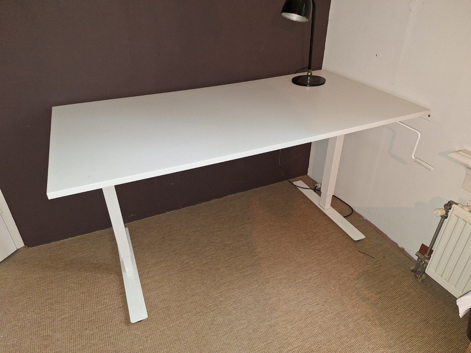bureau in hoogte verstelbaar, Ophalen, 160 cm, Gebruikt, In hoogte verstelbaar