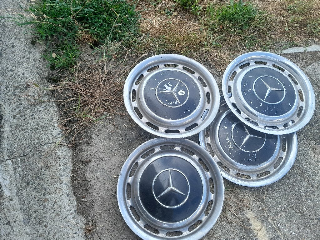 tk stalen wieldoppen voor mercedes oldtimer, Ophalen, Gebruikt, Mercedes-Benz