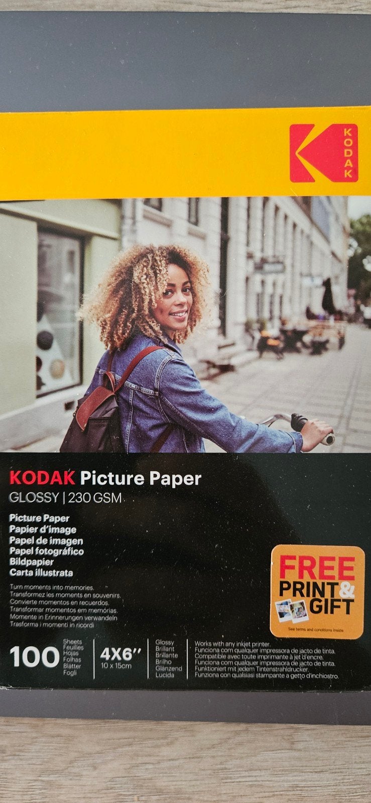 Kodak fotopapier glanzend 10x15cm 230GSM - 100 vellen, Nieuw, Glanzend, Ophalen of Verzenden, Kodak