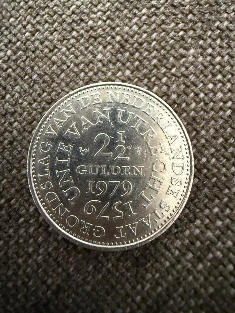 Unie van Utrecht 2,5 gulden 1979, Postzegels en Munten, Ophalen, Koningin Juliana, 2½ gulden