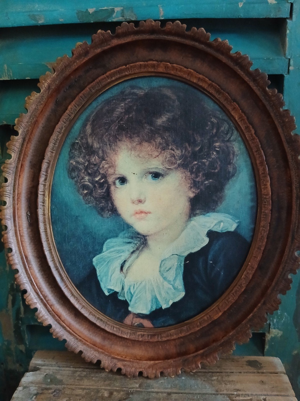 vintage reproductie van Jean Baptiste Greuze, Ophalen of Verzenden