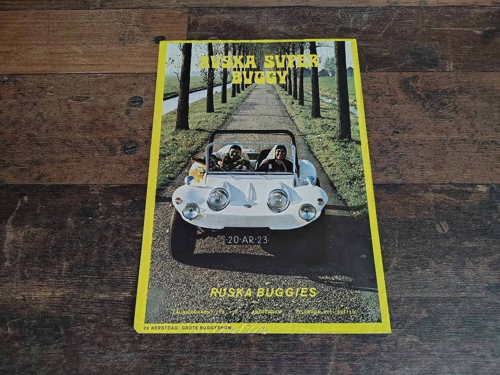 Reclame: Ruska Super / Buggy (1971) 29 x 21 cm, Ophalen of Verzenden, Gebruikt, Auto's