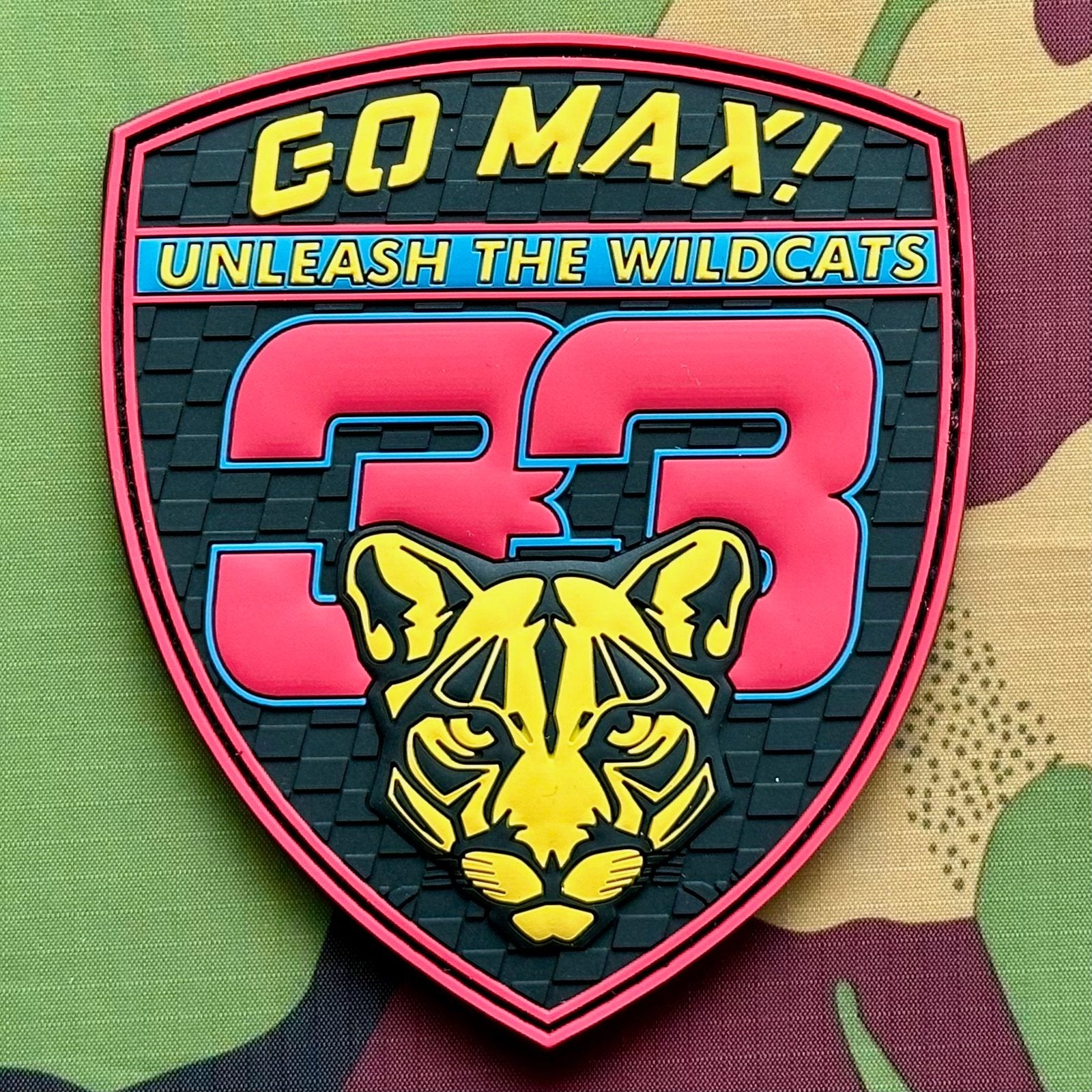 Patch RNLAF 300 SQN Go Max!, Ophalen of Verzenden, Luchtmacht, Nederland, Embleem of Badge