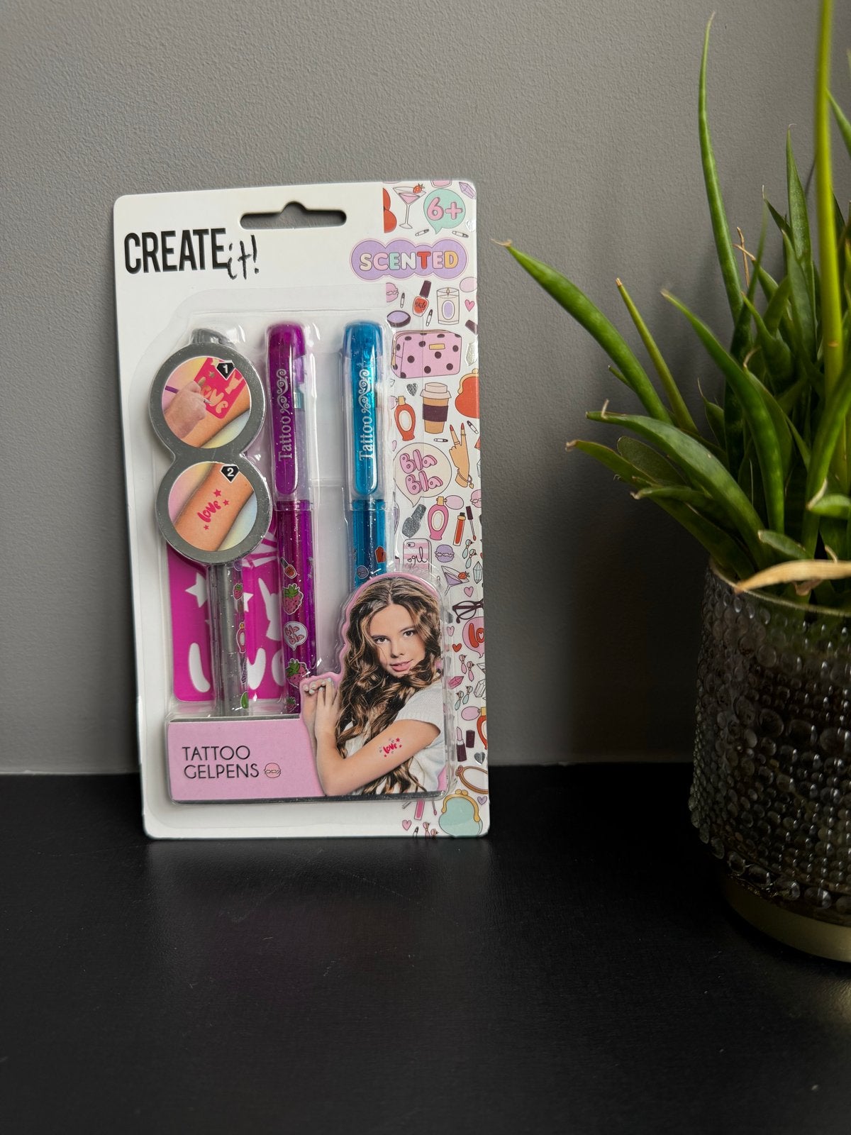 Create-it! Glitter Tattoo Gel Pennen Set - Nieuw, Ophalen of Verzenden, Nieuw, Meisje