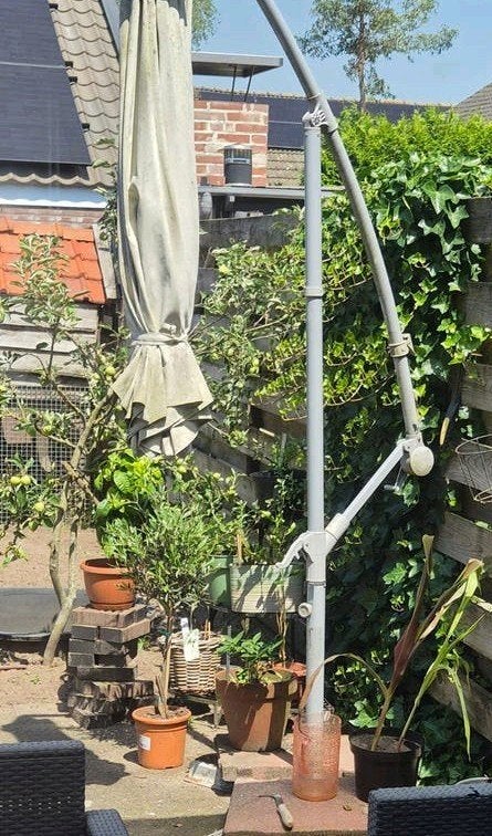 Parasol, Tuin en Terras, Parasols, Ophalen, Gebruikt, Zweefparasol