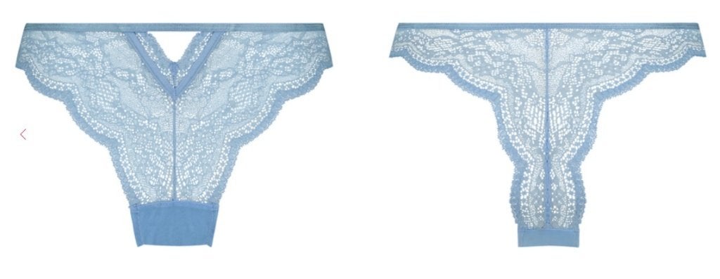 NIEUW! Hunkemöller; String / Cheekini; maat XL, Hunkemöller, Verzenden, Blauw, String