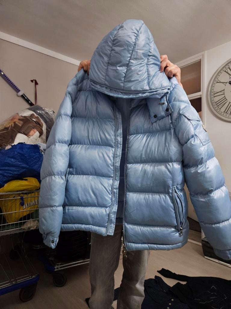 Moncler jas XL, Blauw, Moncler, Maat 46/48 (XL) of groter, Ophalen of Verzenden