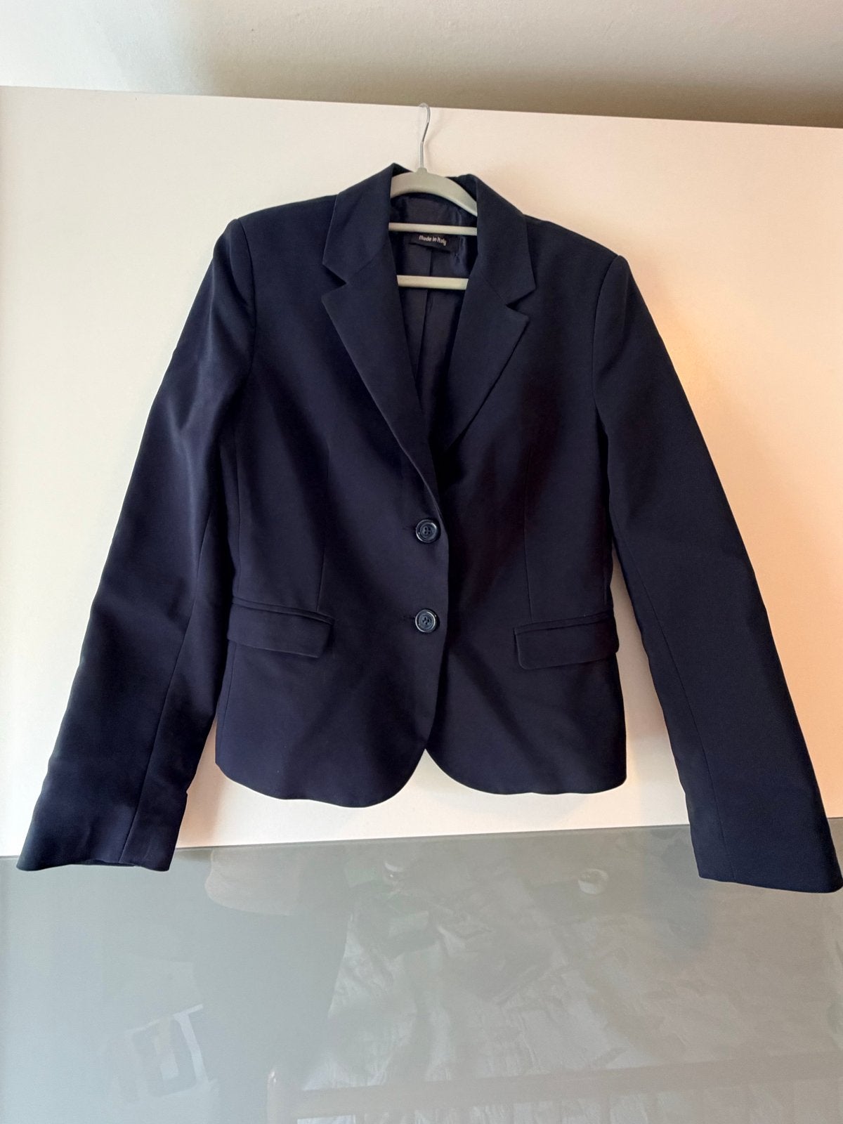 Donkerblauw Colbert Made in Italy Maat M-L, Maat 38/40 (M), Blauw, Ophalen of Verzenden, Jasje