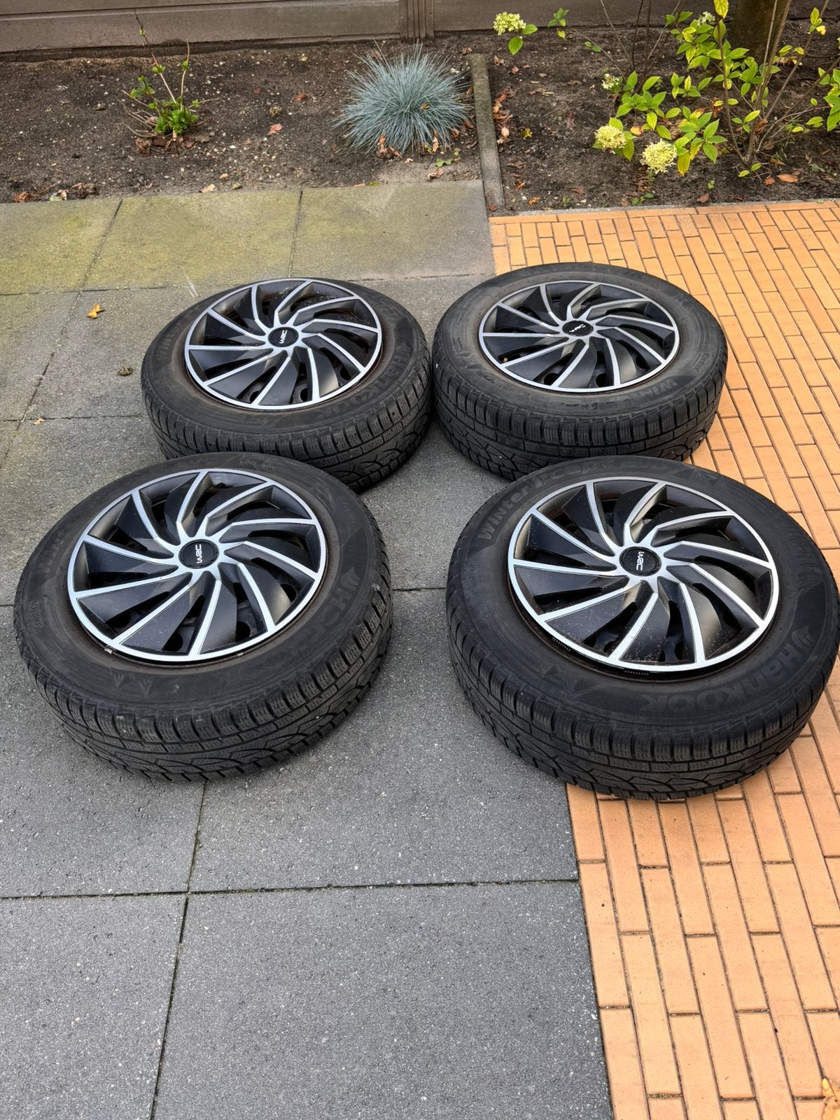winterbanden 215/60 R16 99H op stalen velg incl. WRC doppen, Ophalen, 215 mm, 16 inch, Banden en Velgen