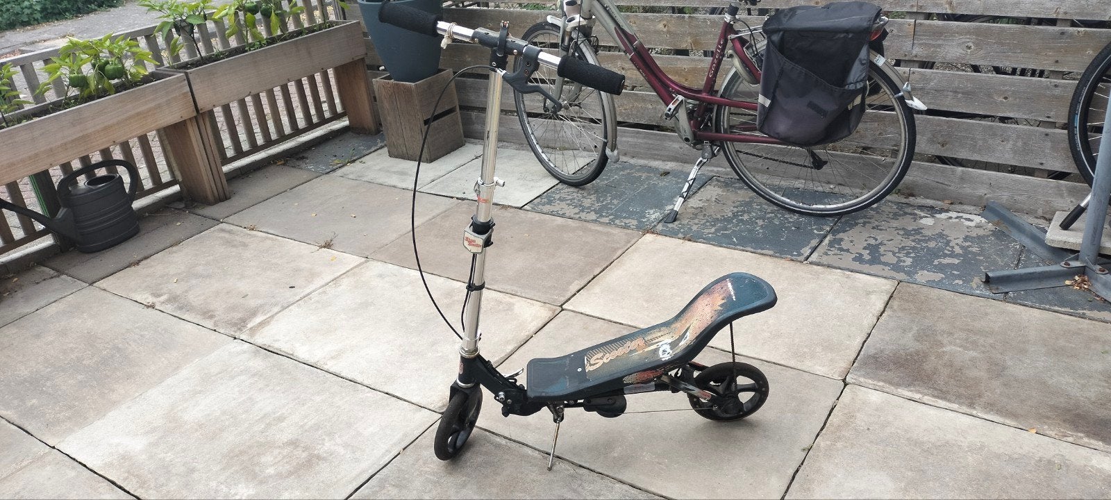 Space scooter, Ophalen, Gebruikt