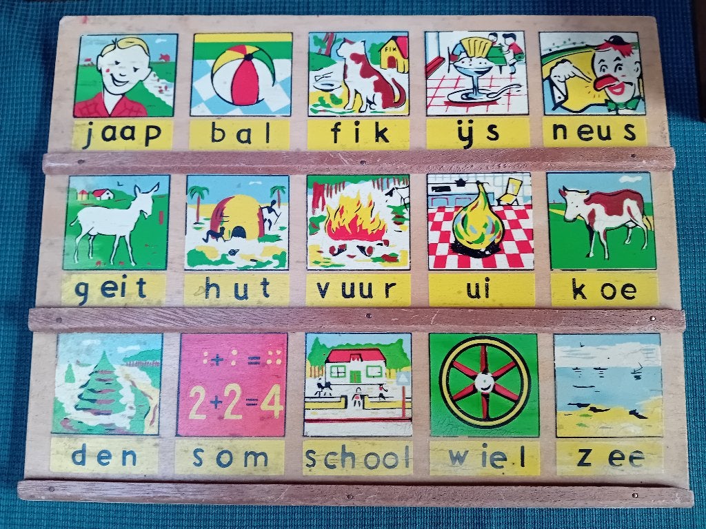leesplankje, boek en blikje., Ophalen of Verzenden