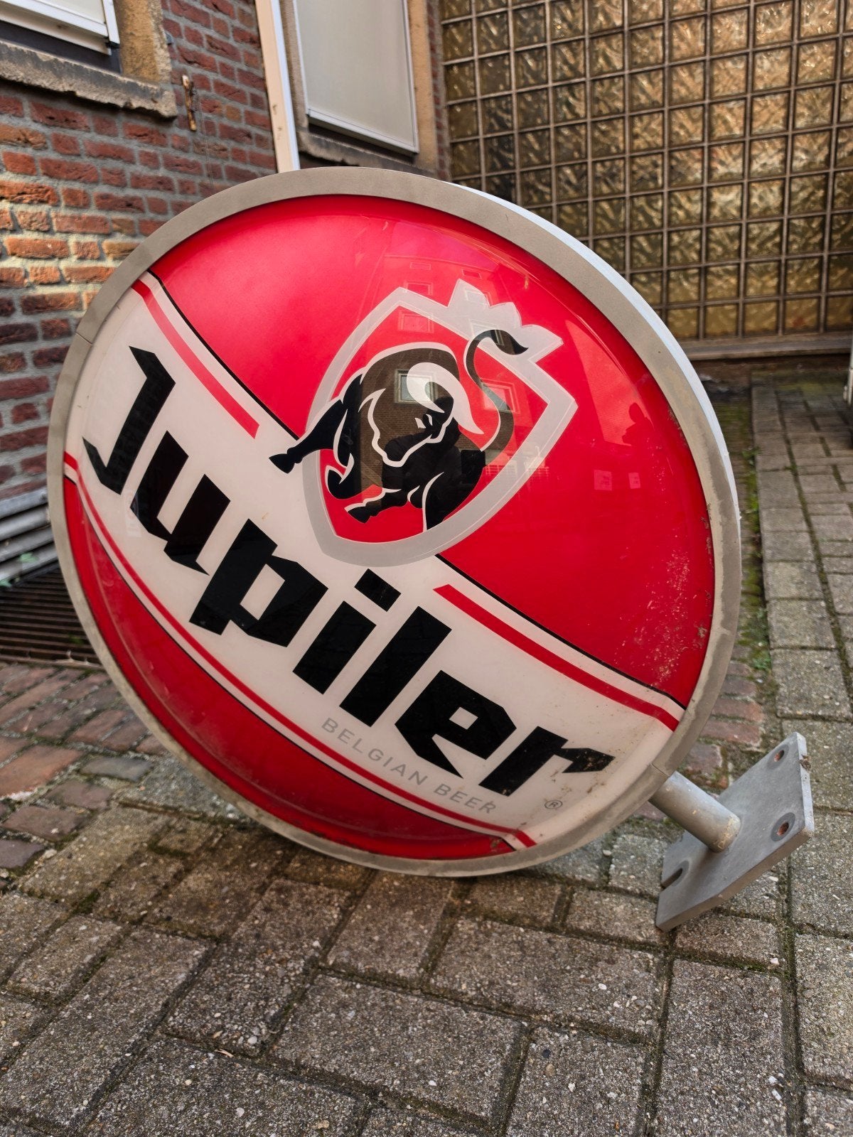 Jupiler Reclamebord - Origineel Lichtbak Reclame, Ophalen of Verzenden, Gebruikt, Reclamebord, Plaat of Schild, Jupiler