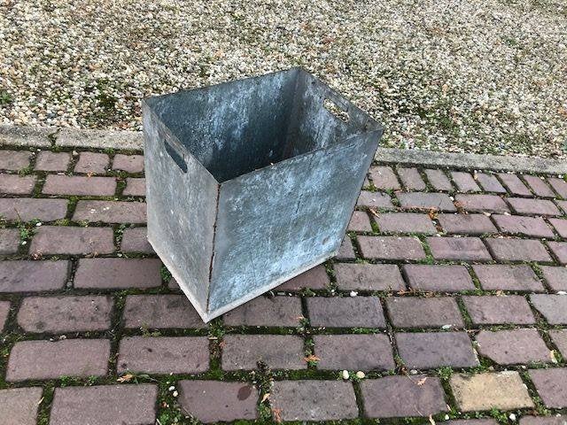 gegalvaniseerde bak als plantenbak planten pot, Ophalen, Gebruikt, Minder dan 60 cm, Metaal