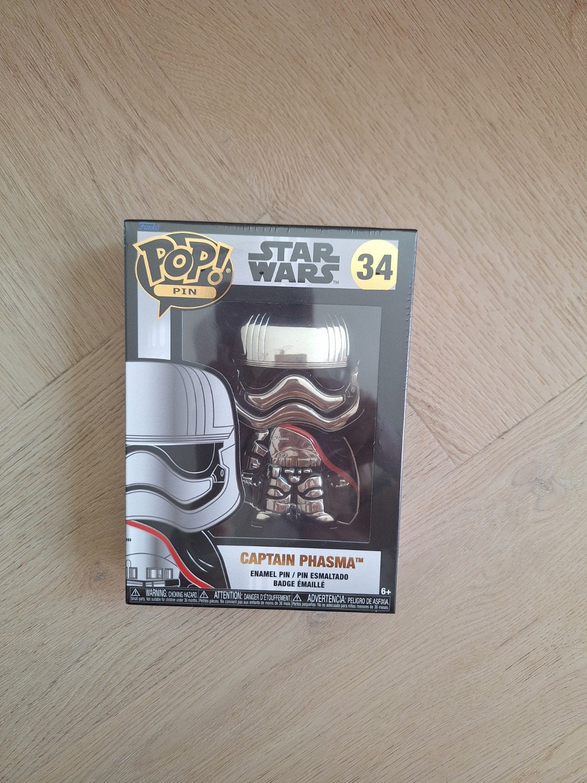 Funko Pop! Pin Star Wars Captain Phasma #34 - Nieuw Geseald, Verzamelen, Ophalen of Verzenden, Nieuw, Overige typen