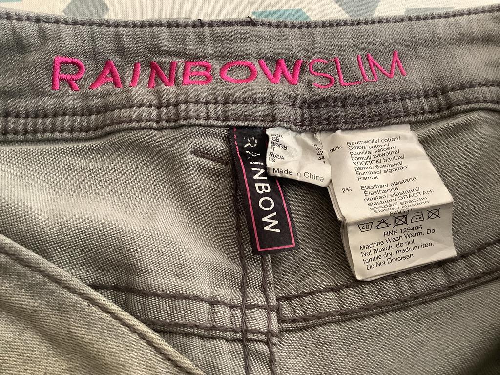 Spijkerbroek mt,36.    Rainbow!!     Groen!, Kleding | Dames, Spijkerbroeken en Jeans, Verzenden, Zo goed als nieuw, Overige kleuren