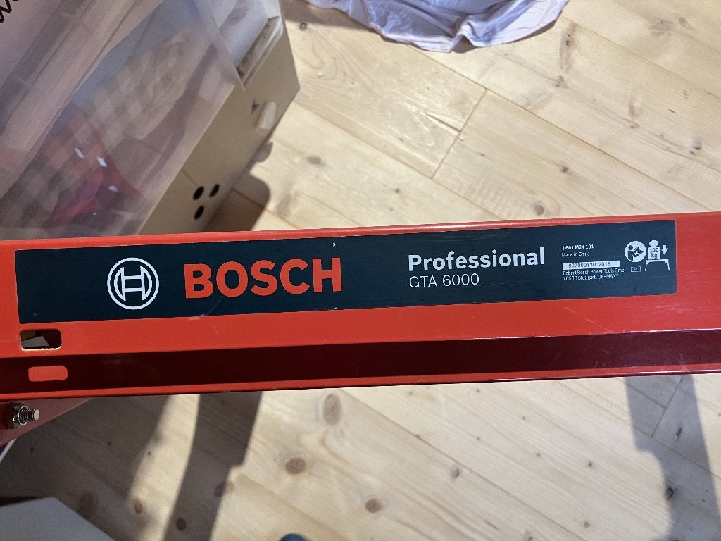 BOSCH Professional GTA 6000 onderstel voor GTS 10 XC, Ophalen, 70 mm of meer, Overige typen, Bosch Professional