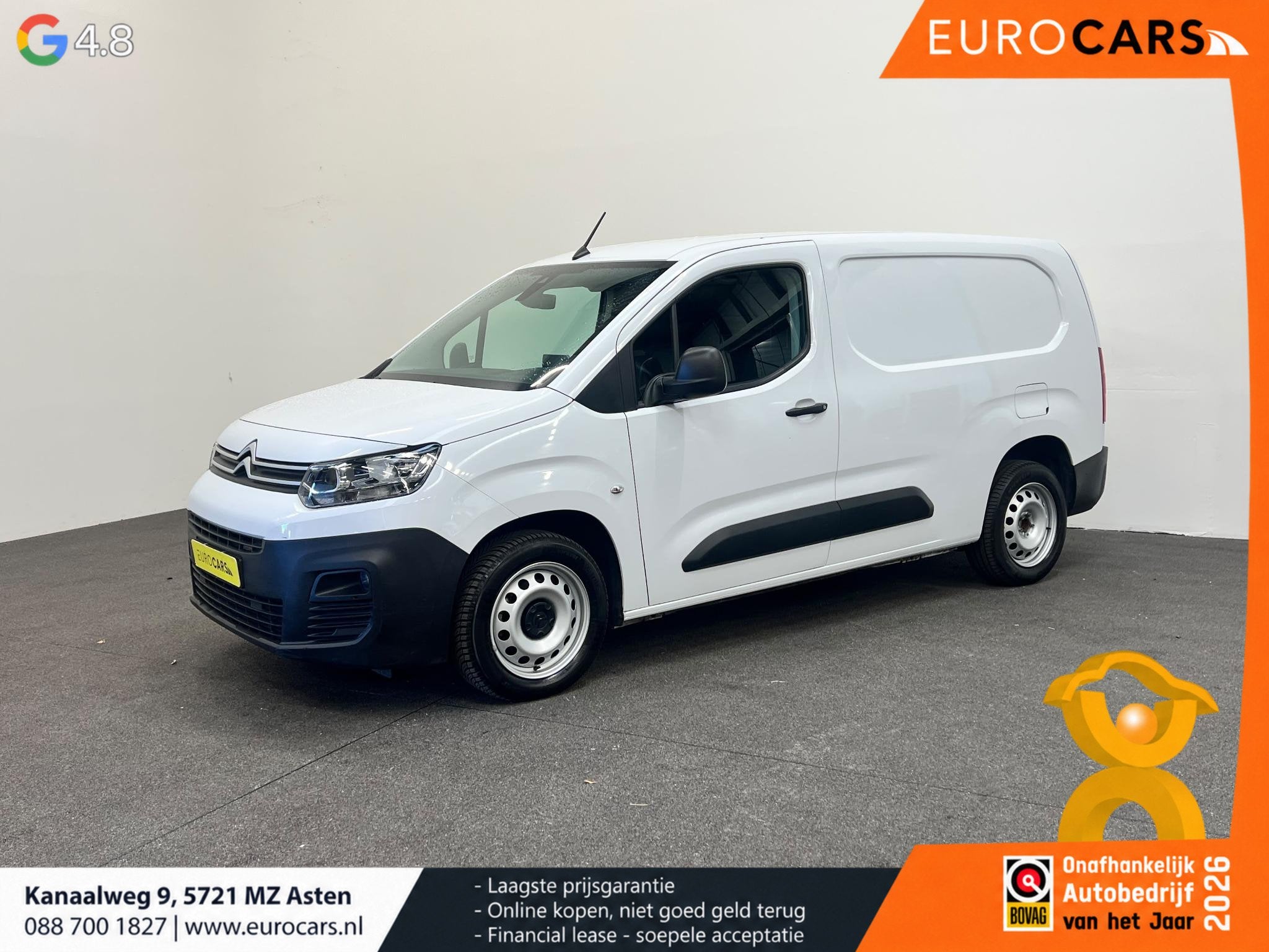 Citroen Berlingo 1.5 BlueHDi 100 S&S L2 Camera Navigatie Par, Auto's, Voorwielaandrijving, Stof, Euro 6, 4 cilinders