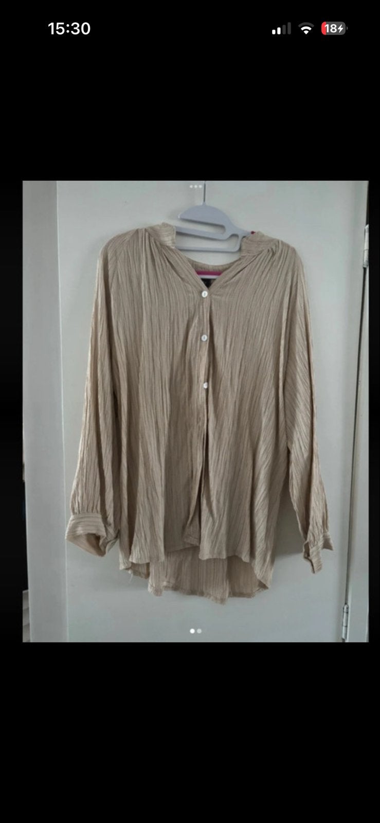 Pescara beige blouse, Kleding | Dames, Blouses en Tunieken, Ophalen of Verzenden, Zo goed als nieuw, Maat 46/48 (XL) of groter