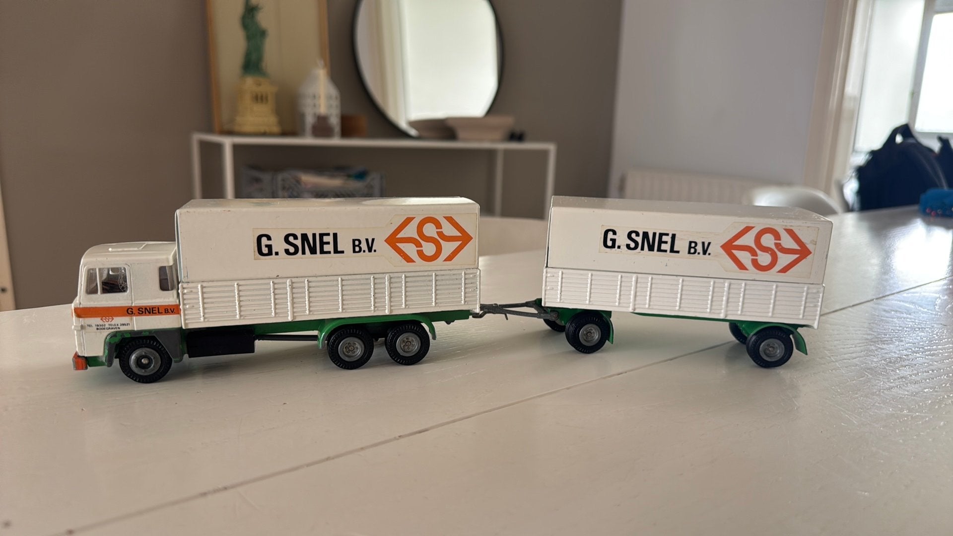 Modelauto vrachtwagen G.Snel BV jaren 80-90, Hobby en Vrije tijd, Ophalen of Verzenden, Zo goed als nieuw, Bus of Vrachtwagen