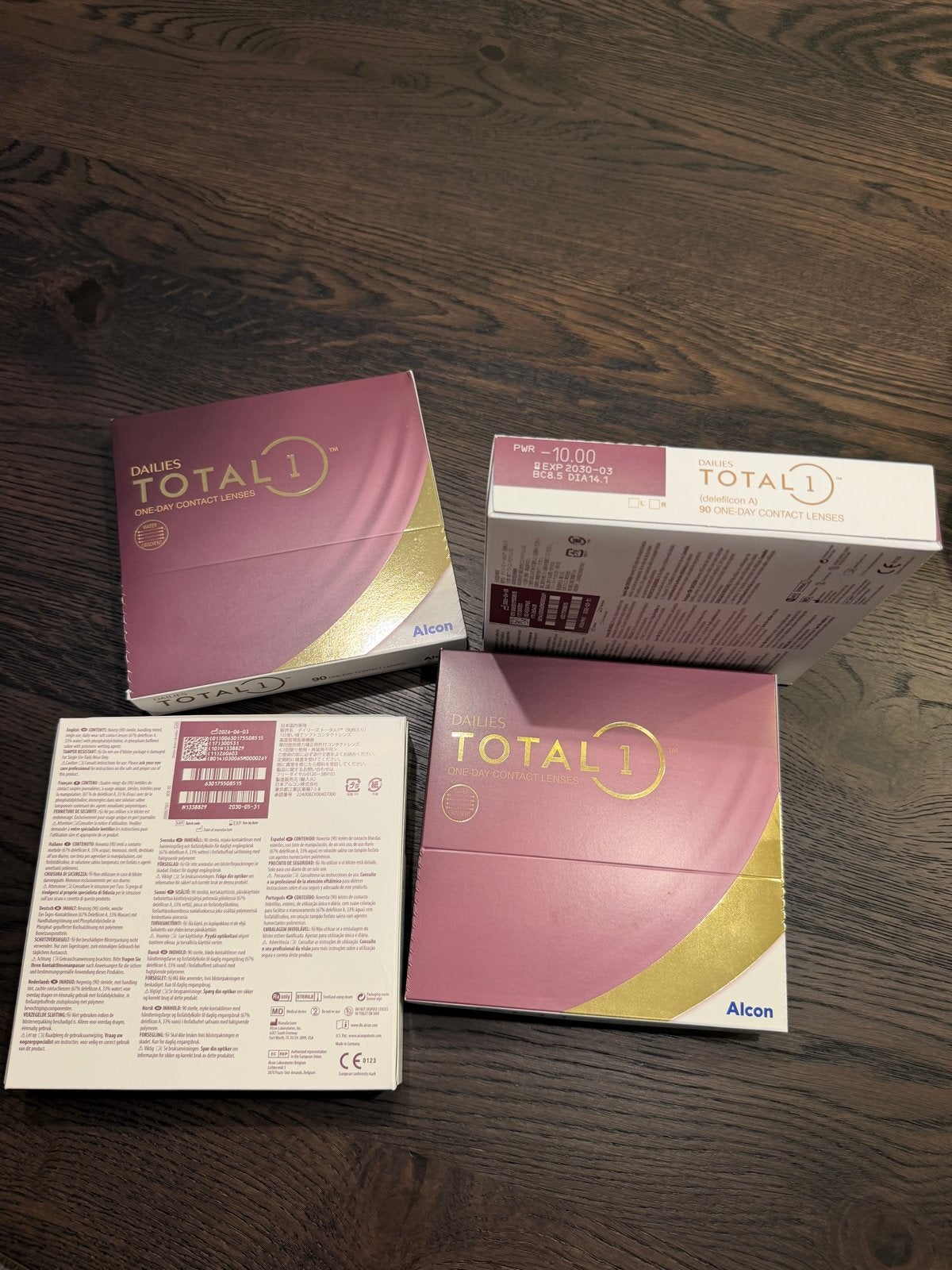 Dailies Total 1 daglenzen -10.00, BC 8.5, DIA 14.1 (90 stuks, Verzenden, Nieuw, Overige merken