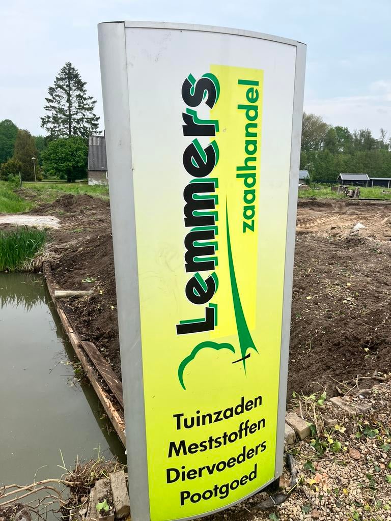 Reclame bord netjes, Ophalen, Zo goed als nieuw, Reclamebord