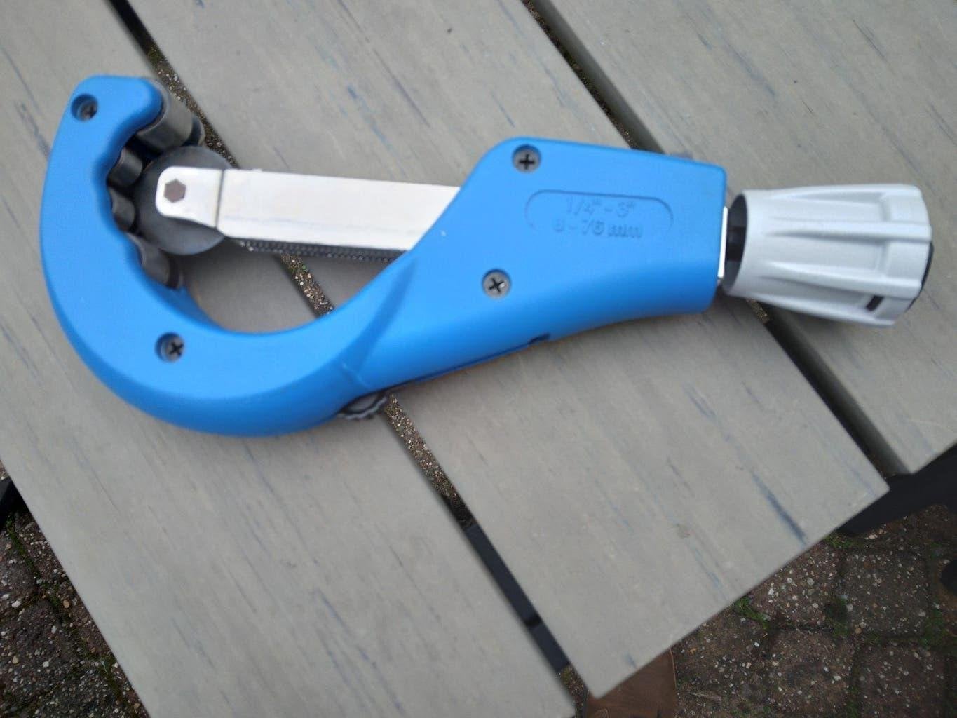 Uponor pijpsnijder 6-76 mm in perfecte staat, Ophalen of Verzenden, Gebruikt, Snijgereedschap, Overige merken