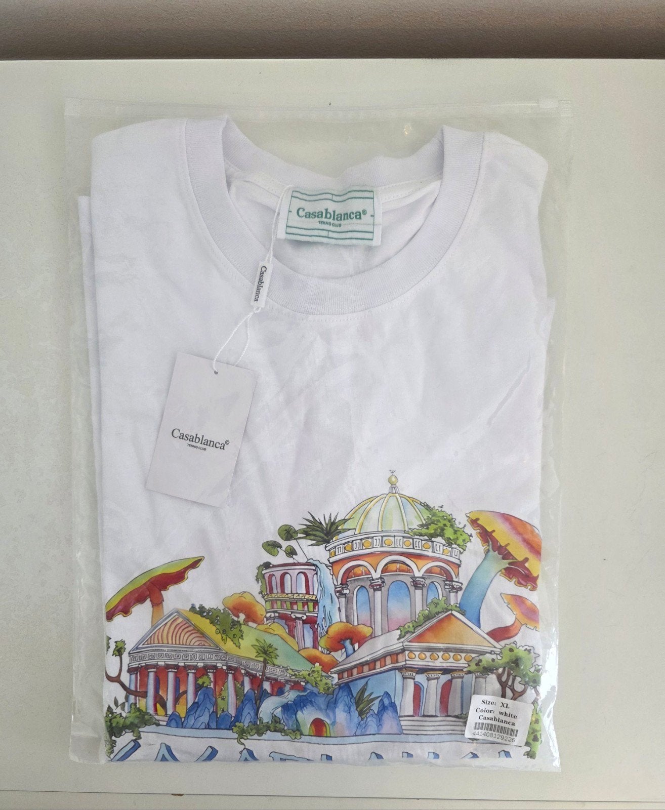 Heren merk t shirt NIEUW, Kleding | Heren, Casablanca, Wit, Ophalen of Verzenden, Maat 56/58 (XL)