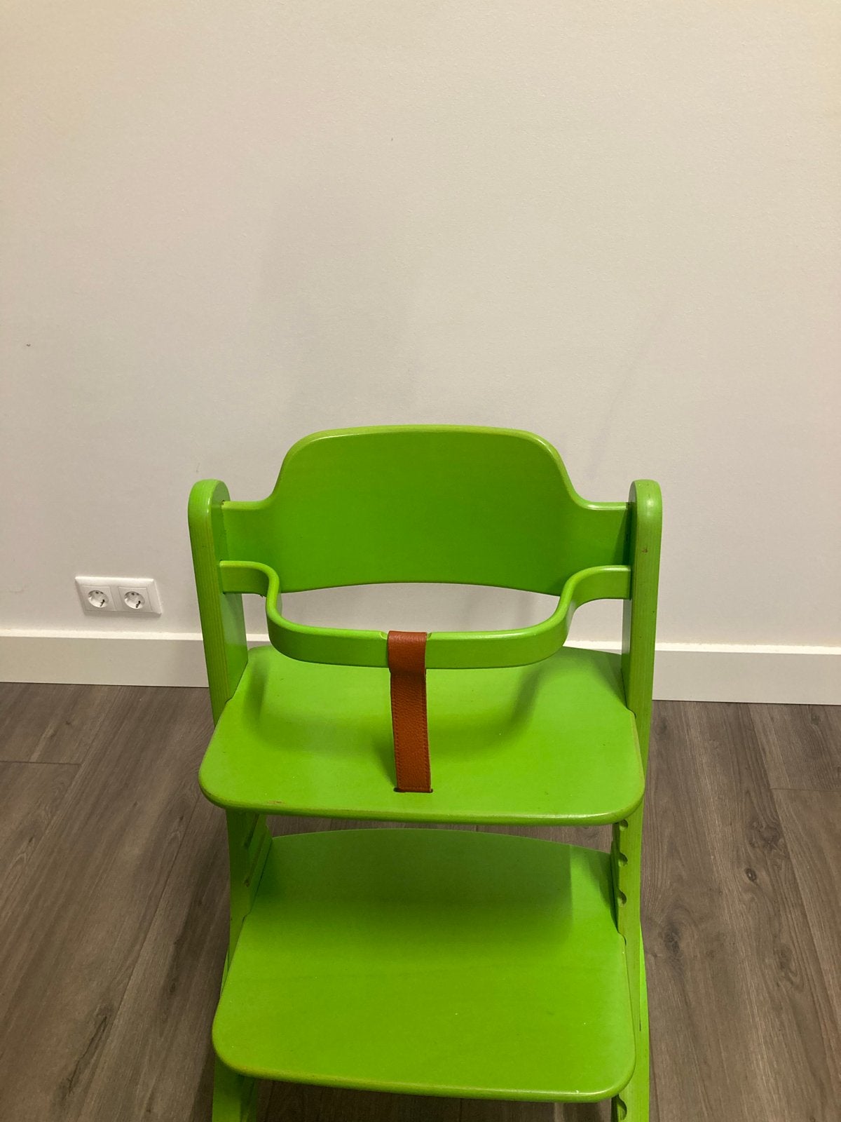 Dapper Meegroeistoel met accessoires - Groen, Ophalen, Gebruikt, Meegroeistoel, Afneembaar eetblad