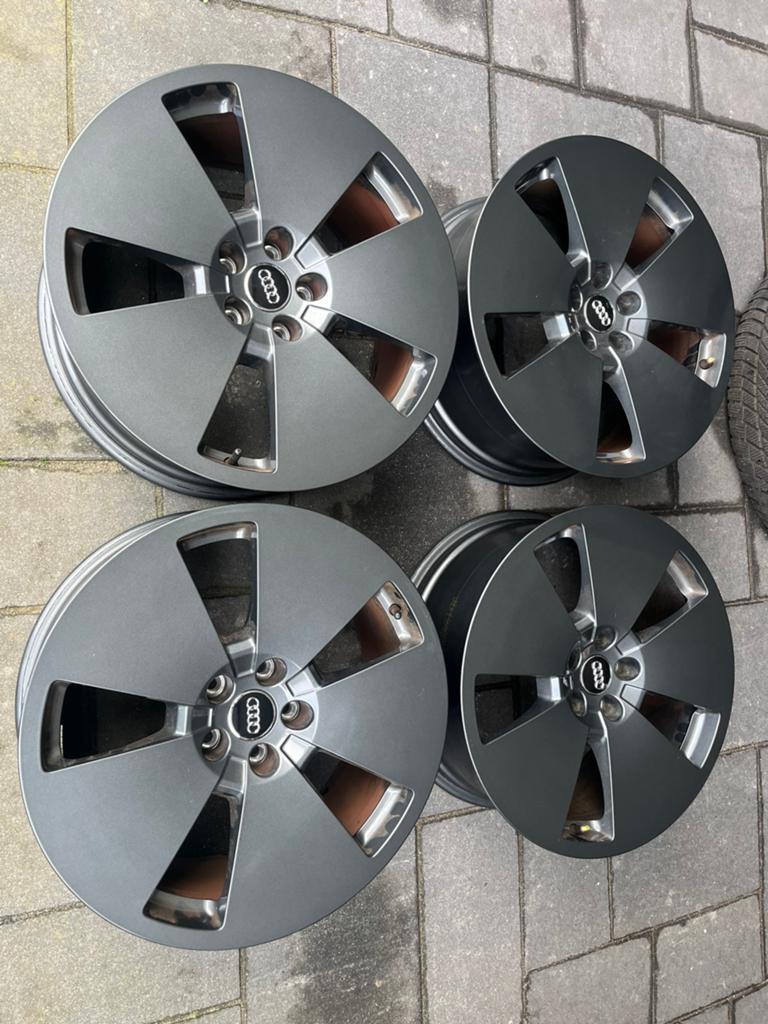 audi  etron velgen set 8,5x19 et 36 5x112 in antraciet, Auto-onderdelen, Banden en Velgen, 19 inch, Gebruikt, Velg(en), Overige