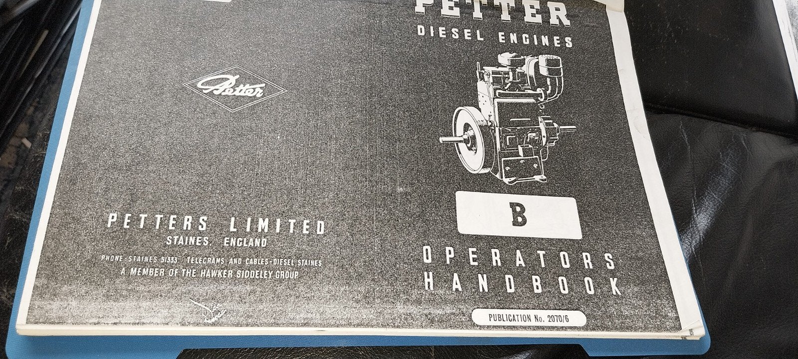 petter B handleiding stationaire motor diesel oud, Ophalen of Verzenden, Gelezen, Bouwkunde