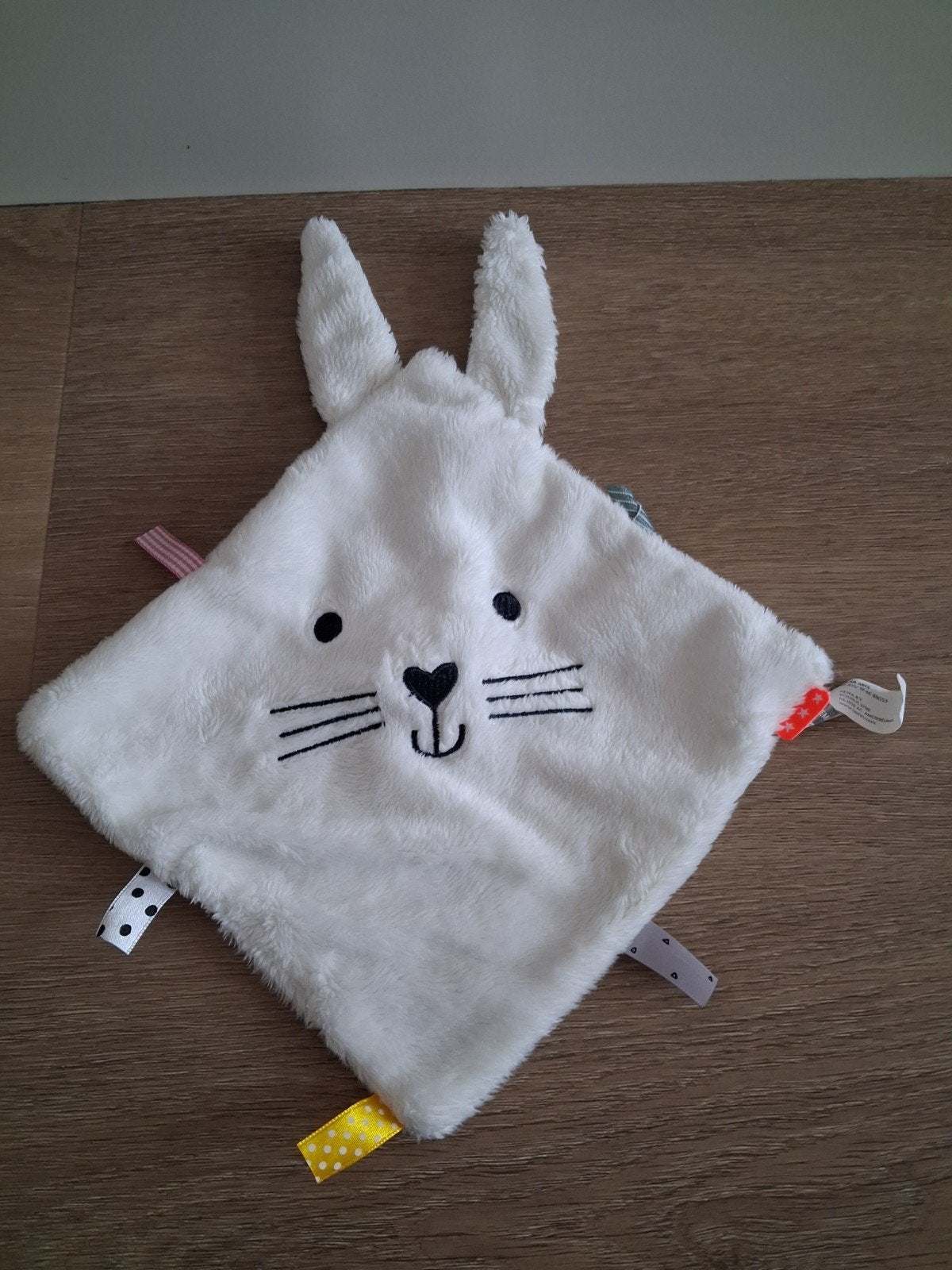 Knuffeldoekje Hema konijn wit doekje L1101, Ophalen of Verzenden, Zo goed als nieuw, Konijn