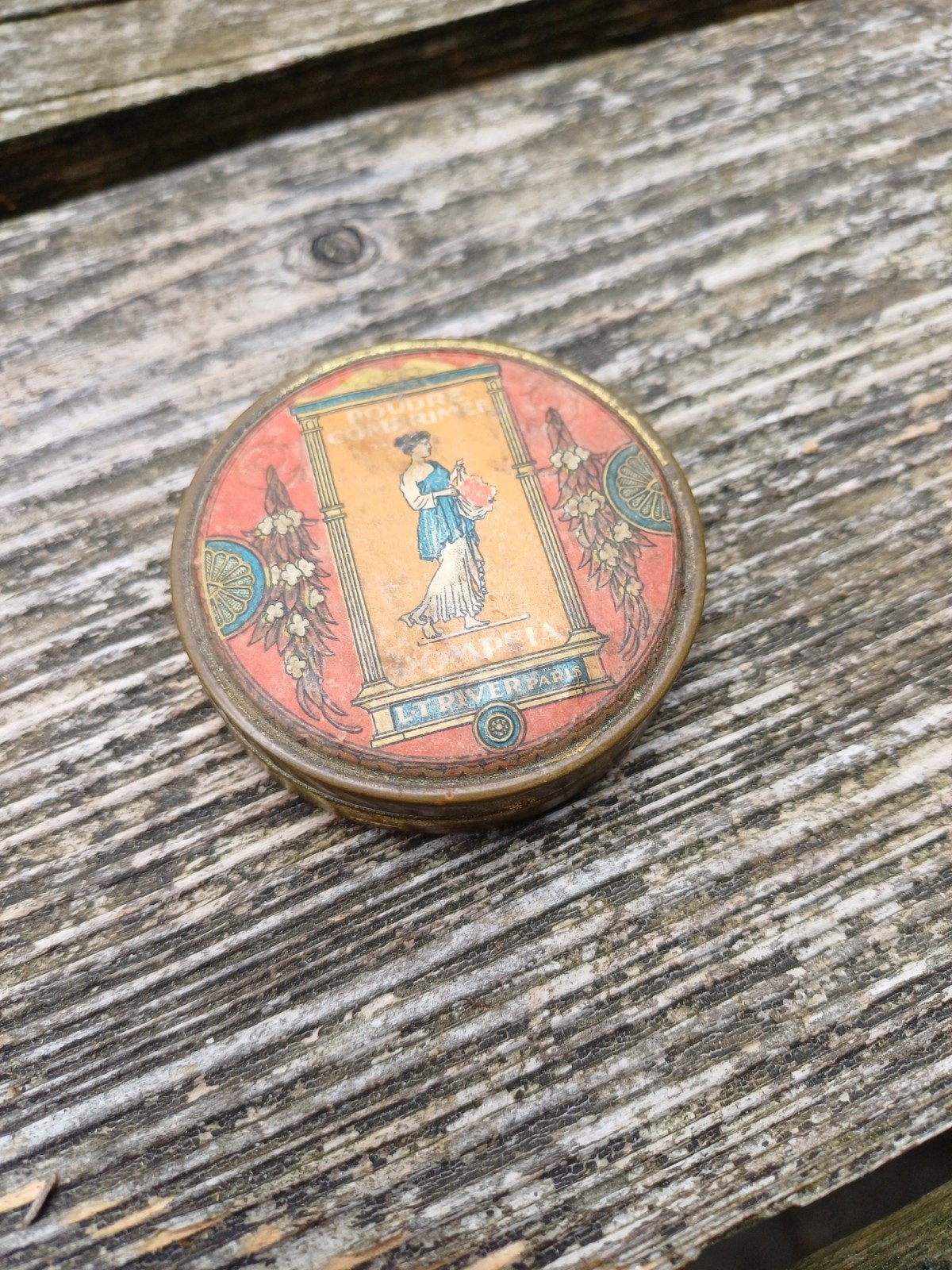 Vintage Poederdoosje L.T. Piver Paris Olympia, Ophalen of Verzenden