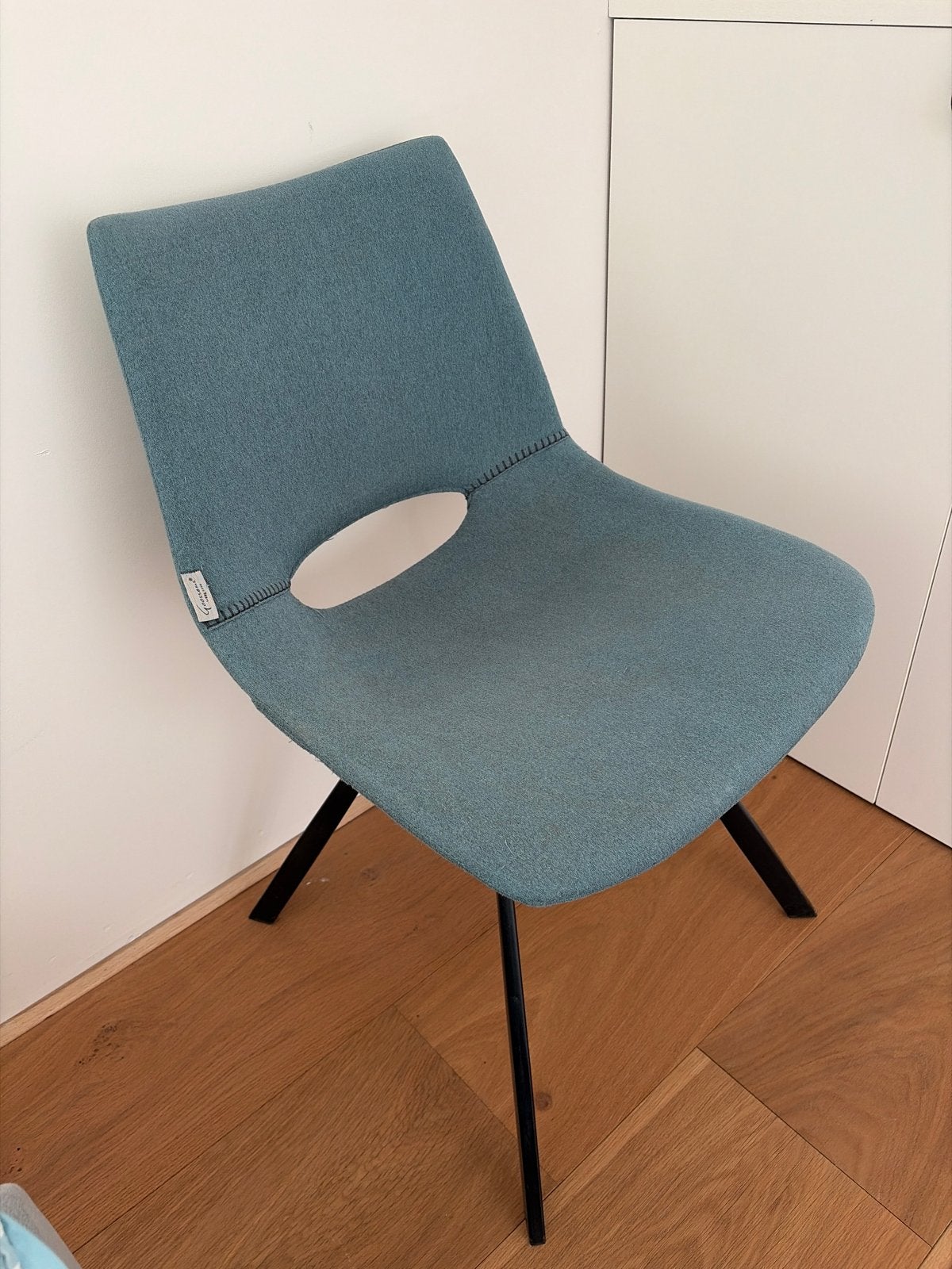4 Goossens stoelen - Stijlvol en comfortabel, Huis en Inrichting, Stoelen, Ophalen, Gebruikt, Blauw, Vier