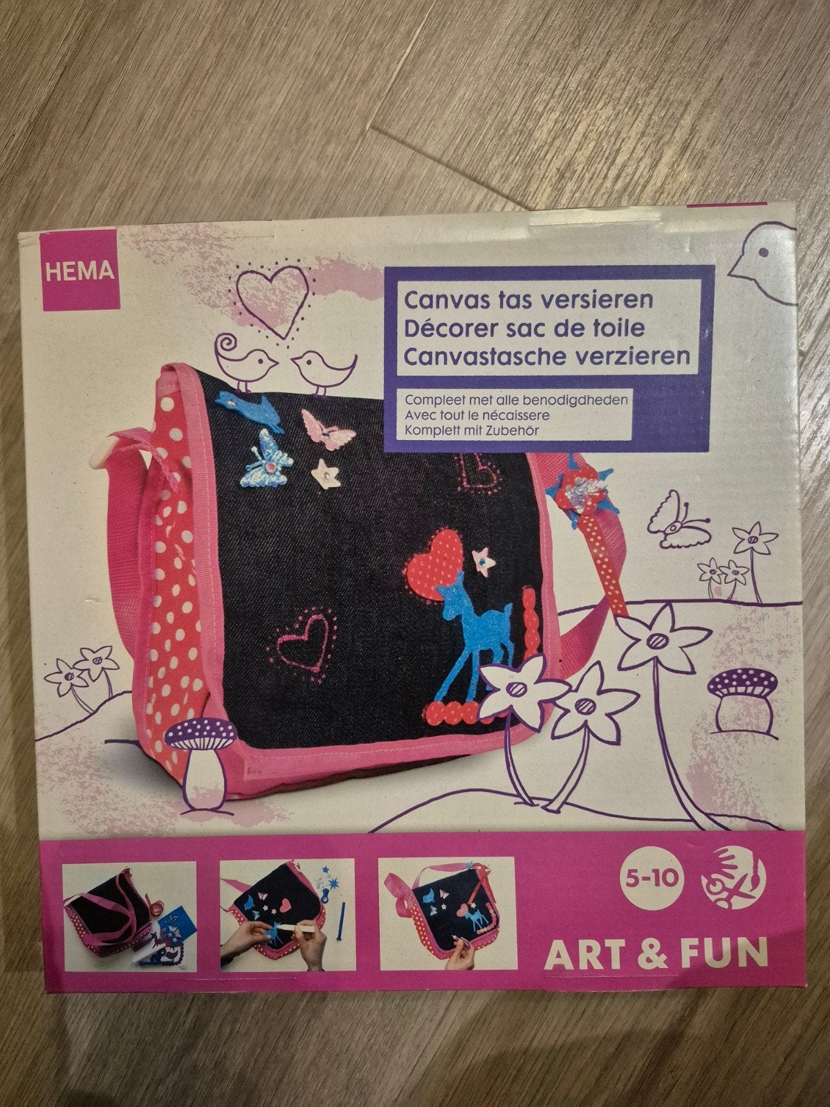 Knutsel pakket, Schoudertasje versieren, Ophalen, Nieuw, Knutselen