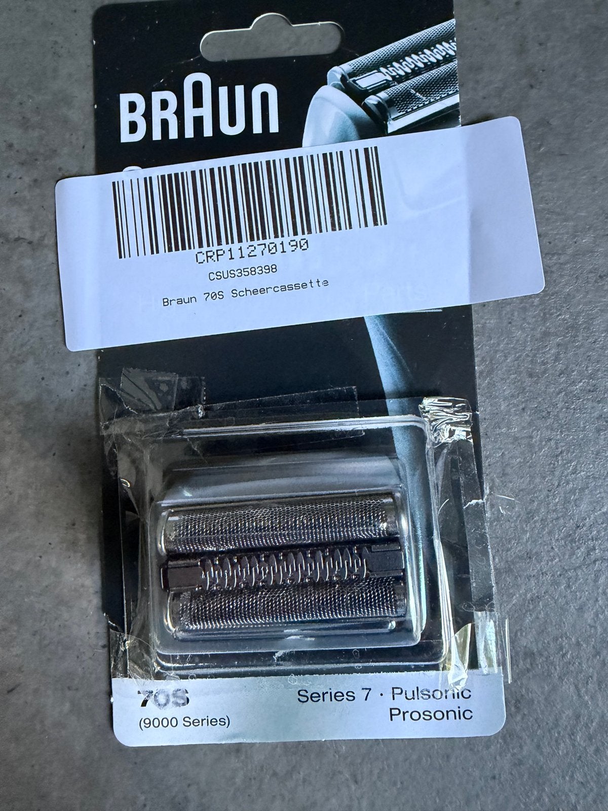 Braun 70S Scheercassette Series 7 Pulsonic Prosonic, Ophalen of Verzenden, Nieuw, Scheren en Epileren